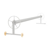 This 5-star directional pool roller has a stationary frame on one end and is ideal for longer, wider pools.